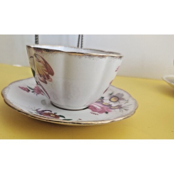 Vintage Royal Albert England Wide Mouth Cup & Saucer Set Lady Angela 1940's - Picture 7 of 14